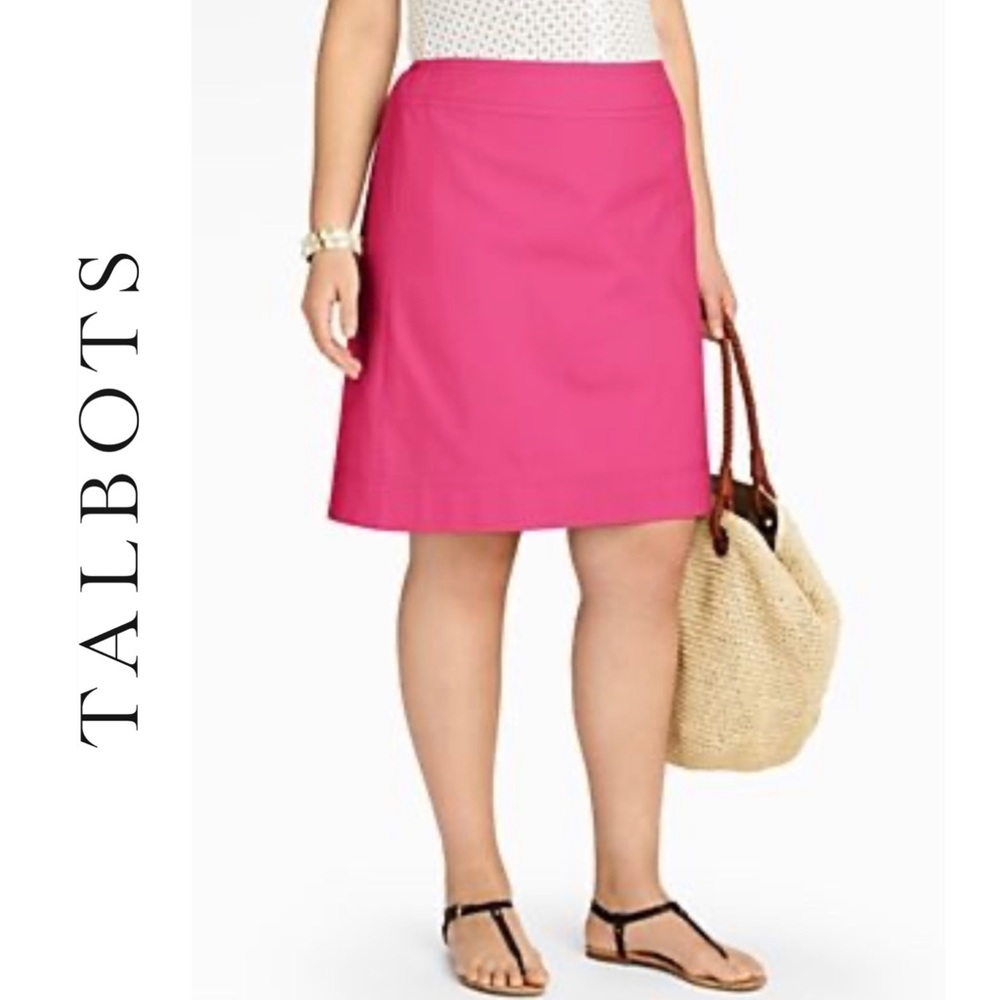 NWT Talbots Athleisure Spandex Skirt in Fuchsia Size 2X